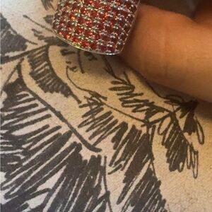 Elegant Pink and Silver Women's Ring